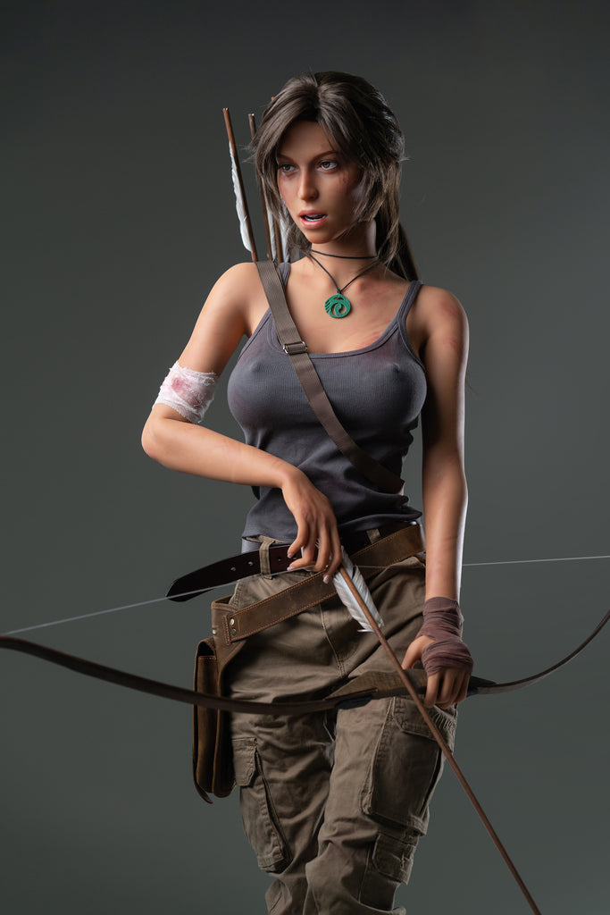 US In stock Lara Croft 166cm E Cup Silicone Doll with Defects #U-DEF-GL-018