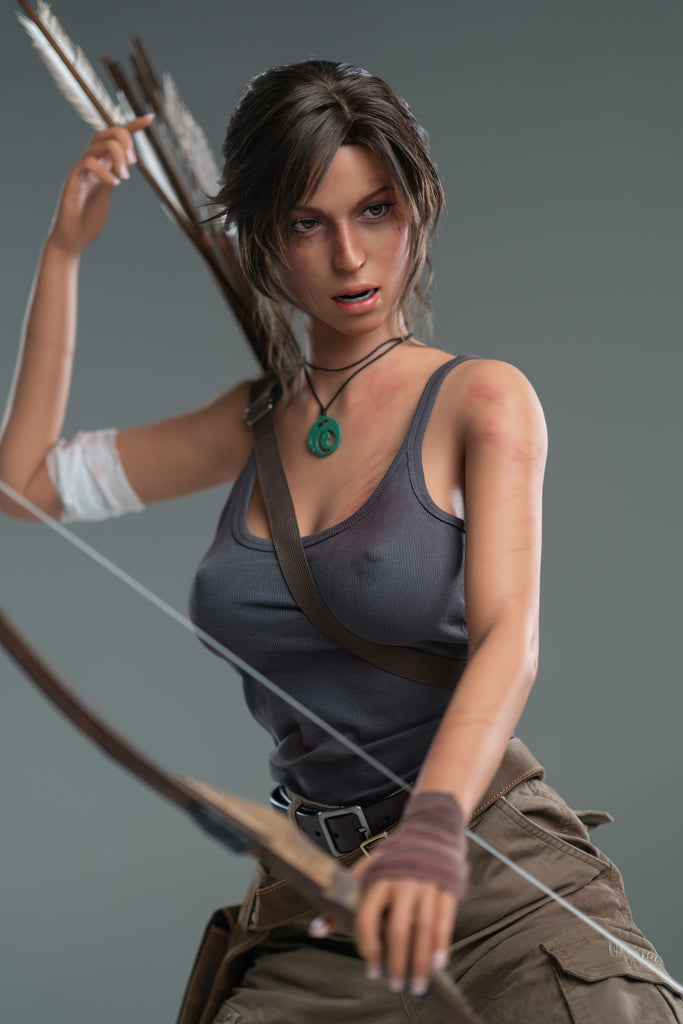 US In stock Lara Croft 166cm E Cup Silicone Doll with Defects #U-DEF-GL-018