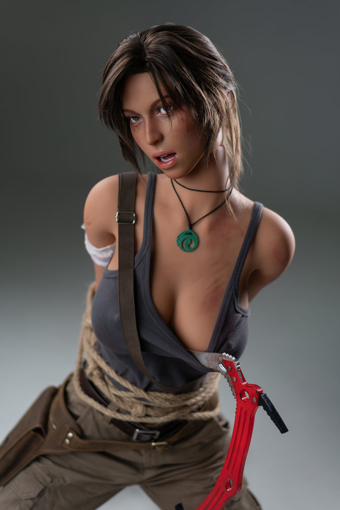 US In stock Lara Croft 166cm E Cup Silicone Doll with Defects #U-DEF-GL-018