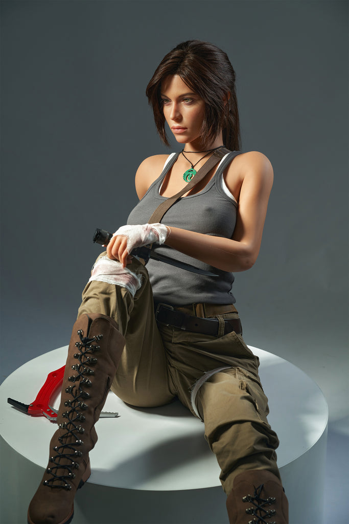 US In stock Lara Croft 166cm E Cup Silicone Doll with Defects #U-DEF-GL-019